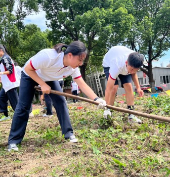 迎国庆 庆丰收 二附中学子耕读笃行